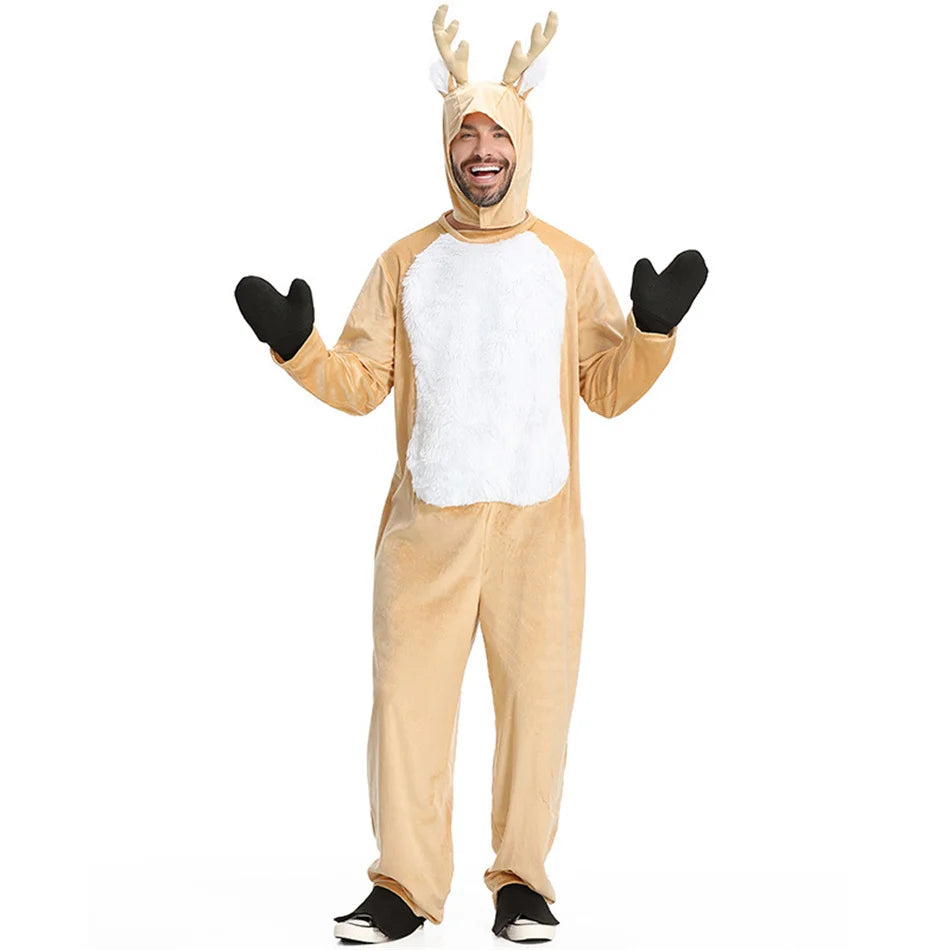 Parent-Child Christmas Reindeer Performance Costume