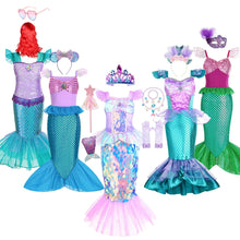 Load image into Gallery viewer, Princess Mermaid Birthday Party Dress