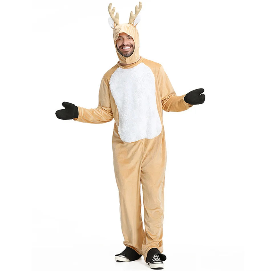 Parent-Child Christmas Reindeer Performance Costume