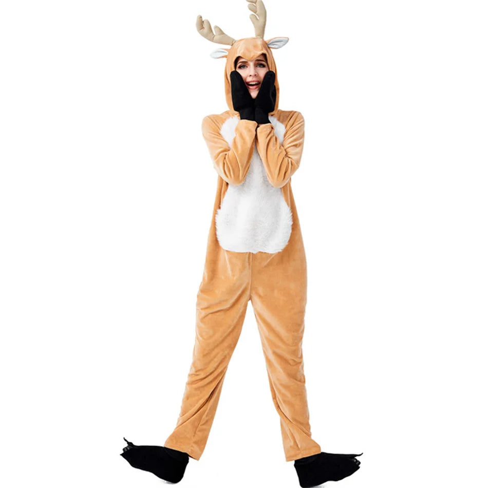 Parent-Child Christmas Reindeer Performance Costume