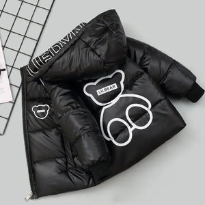 Children Hooded Thick Duck Down Coat