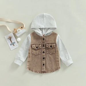 Toddler Patchwork Denim Jacket