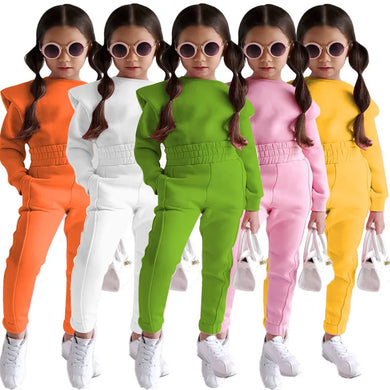 Girls Block Colour Tracksuit