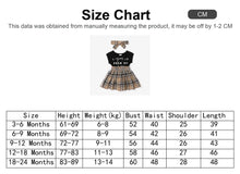 Load image into Gallery viewer, 2pcs Baby Girl Spliced Plaid Dress &amp; Headband