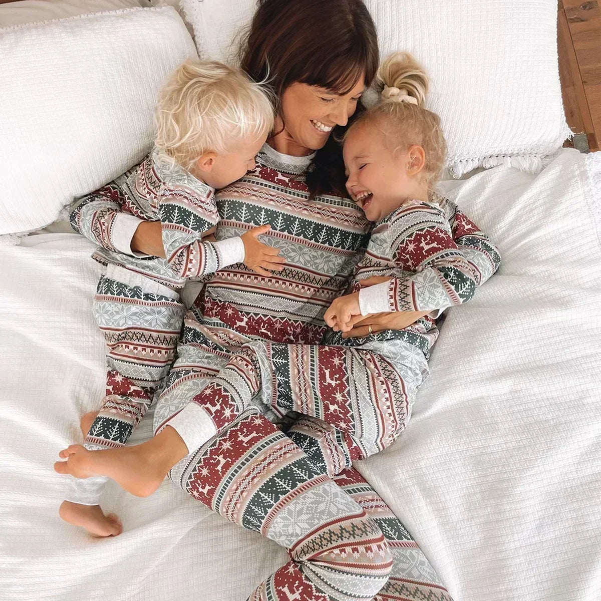 Matching Family Christmas Pajamas Set - Soft 2-Piece All Over Print Sleepwear for Mom, Dad & Kids - Limited Stock!