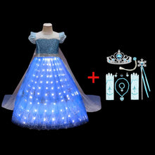 Load image into Gallery viewer, Frozen Princess Elsa LED Light Up Dress