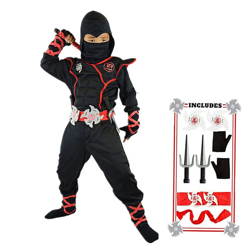 Black Ninja Costume Anime Ninja Set