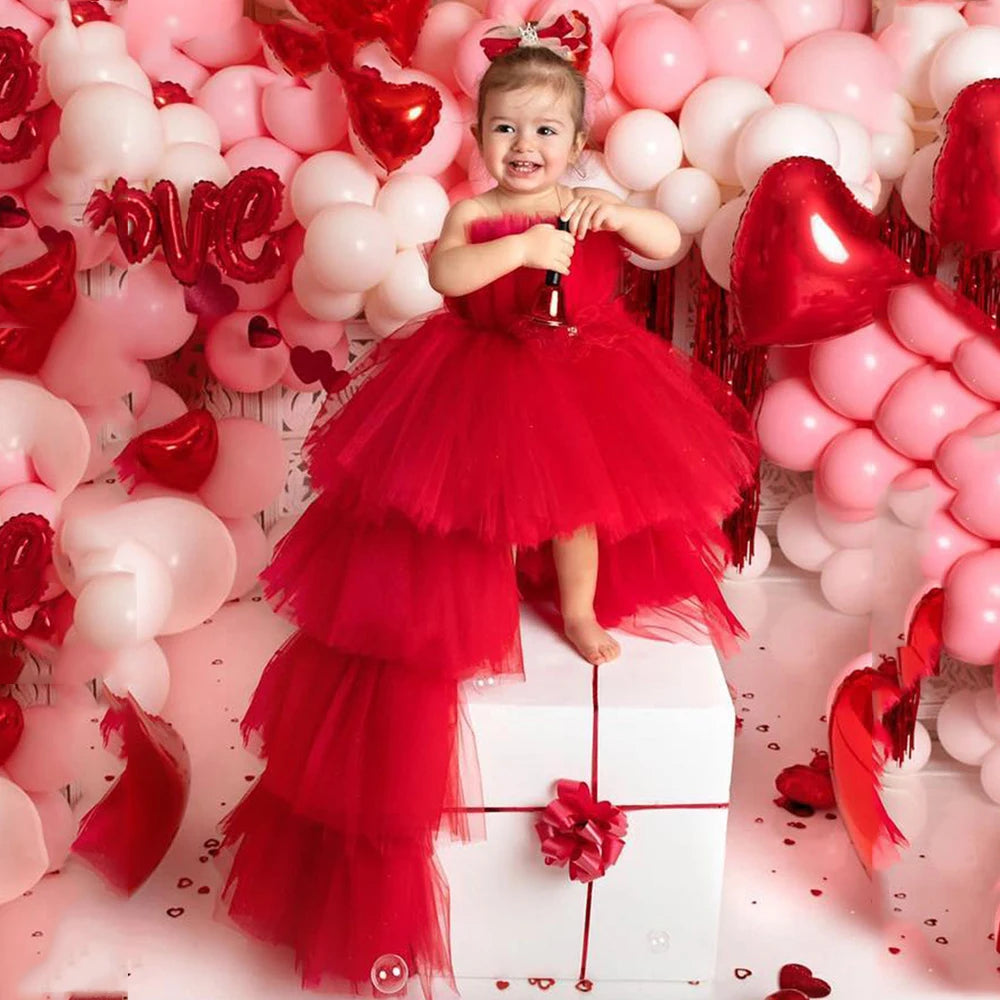 Flower girls dress with train for weddings and parties | See:Saw Kids
