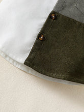 Load image into Gallery viewer, Flip collar Color Blocked Pit Stripe Top+Shorts