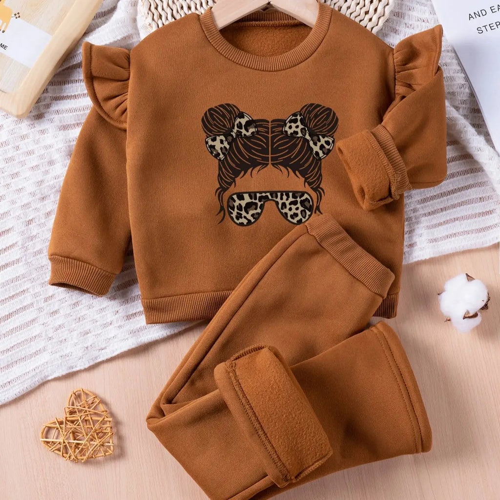 Little flying sleeve tops and casual pants clothes set for girls | See:Saw Kids
