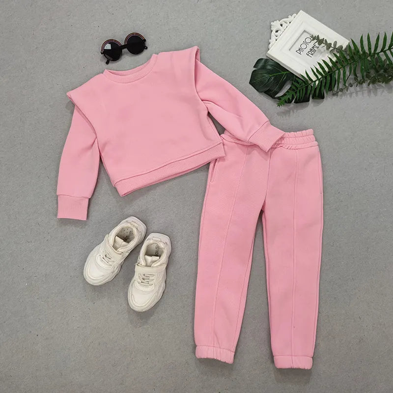Girls Block Colour Tracksuit