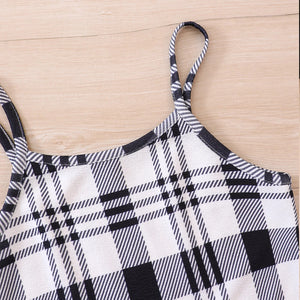 Plaid Perfection: Dress & Jumper Ensemble