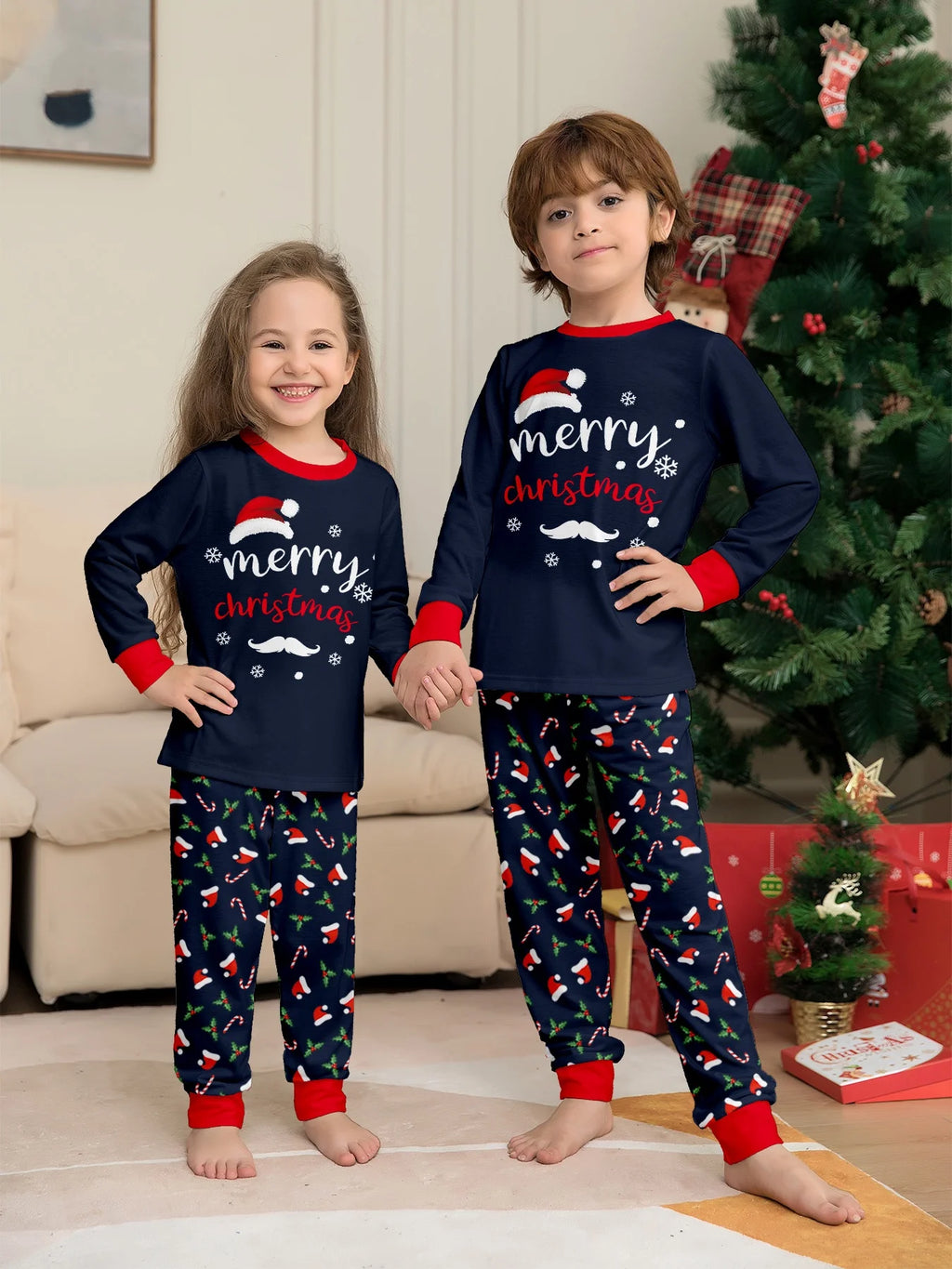Matching Family Christmas Pajamas Set - Soft 2-Piece Sleepwear for Mom, Dad &amp; Kids, Limited Stock!