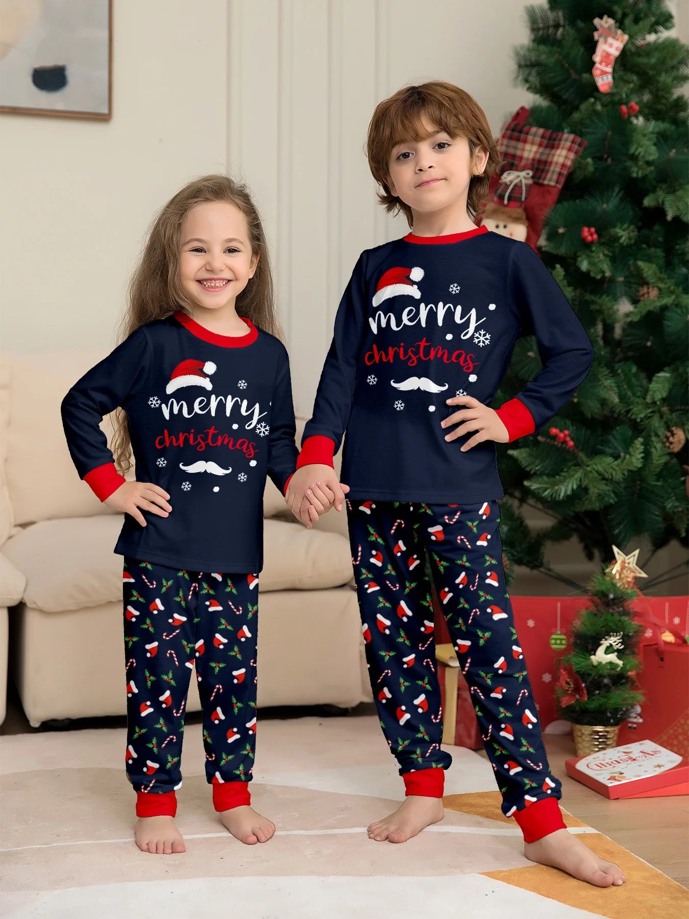 Matching Family Christmas Pajamas Set - Soft 2-Piece Sleepwear for Mom, Dad &amp; Kids, Limited Stock!