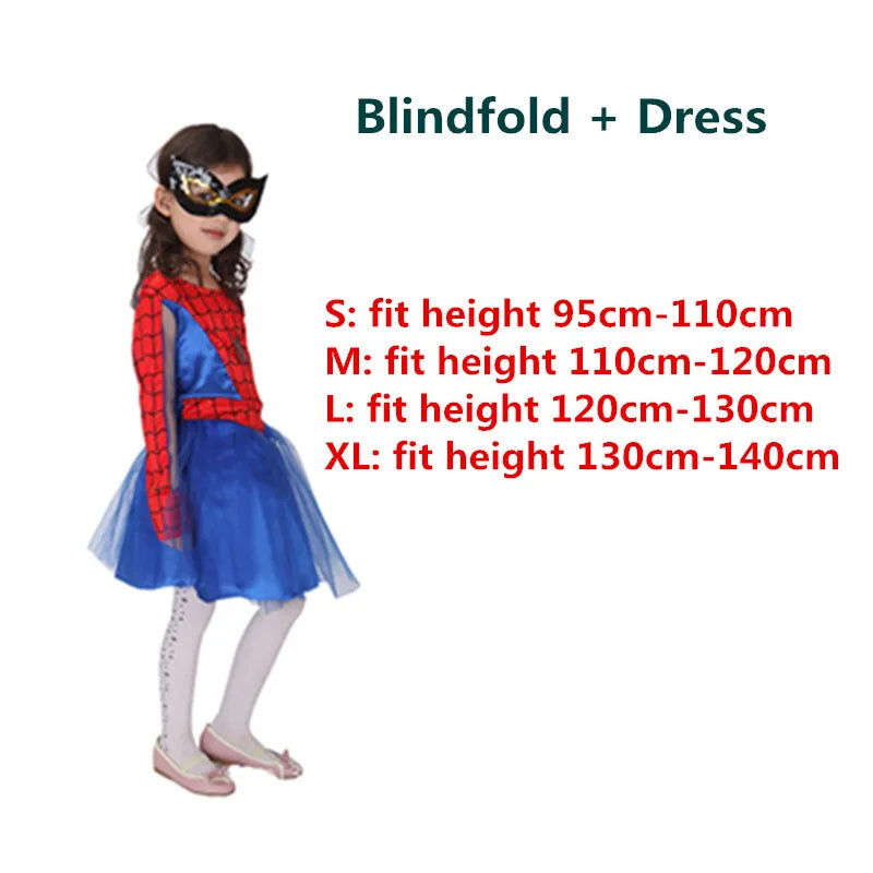Spiderman Cosplay Dress Kids Clothes