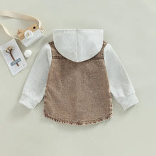 Load image into Gallery viewer, Toddler Patchwork Denim Jacket