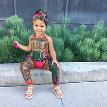 Load image into Gallery viewer, African Print Romper Jumpsuit With Headband