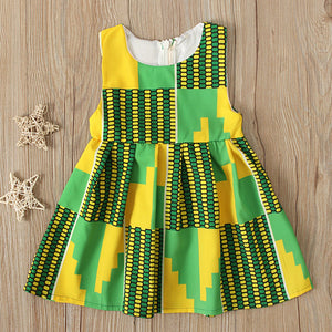 Girls Luxury African Dashiki Traditional Style