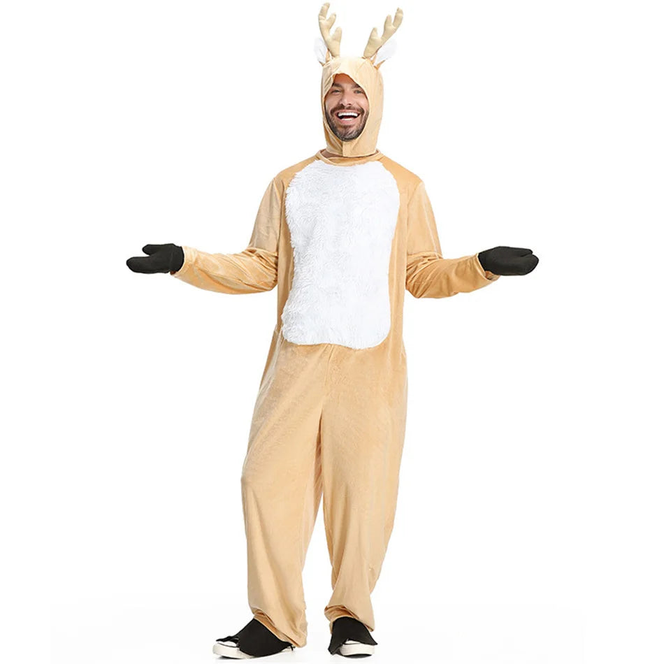 Parent-Child Christmas Reindeer Performance Costume