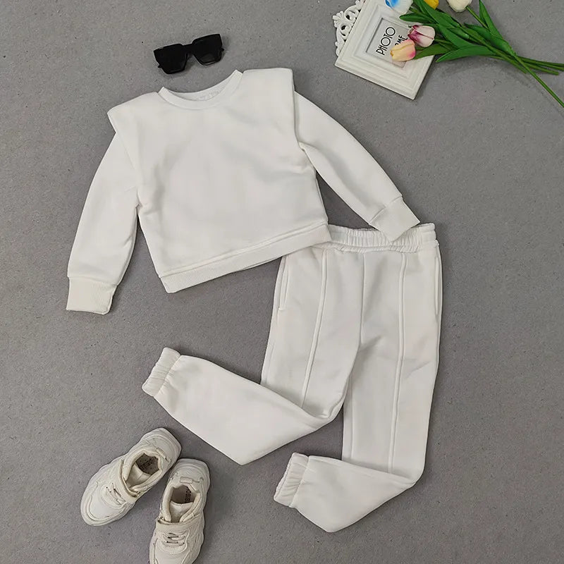 Girls Block Colour Tracksuit
