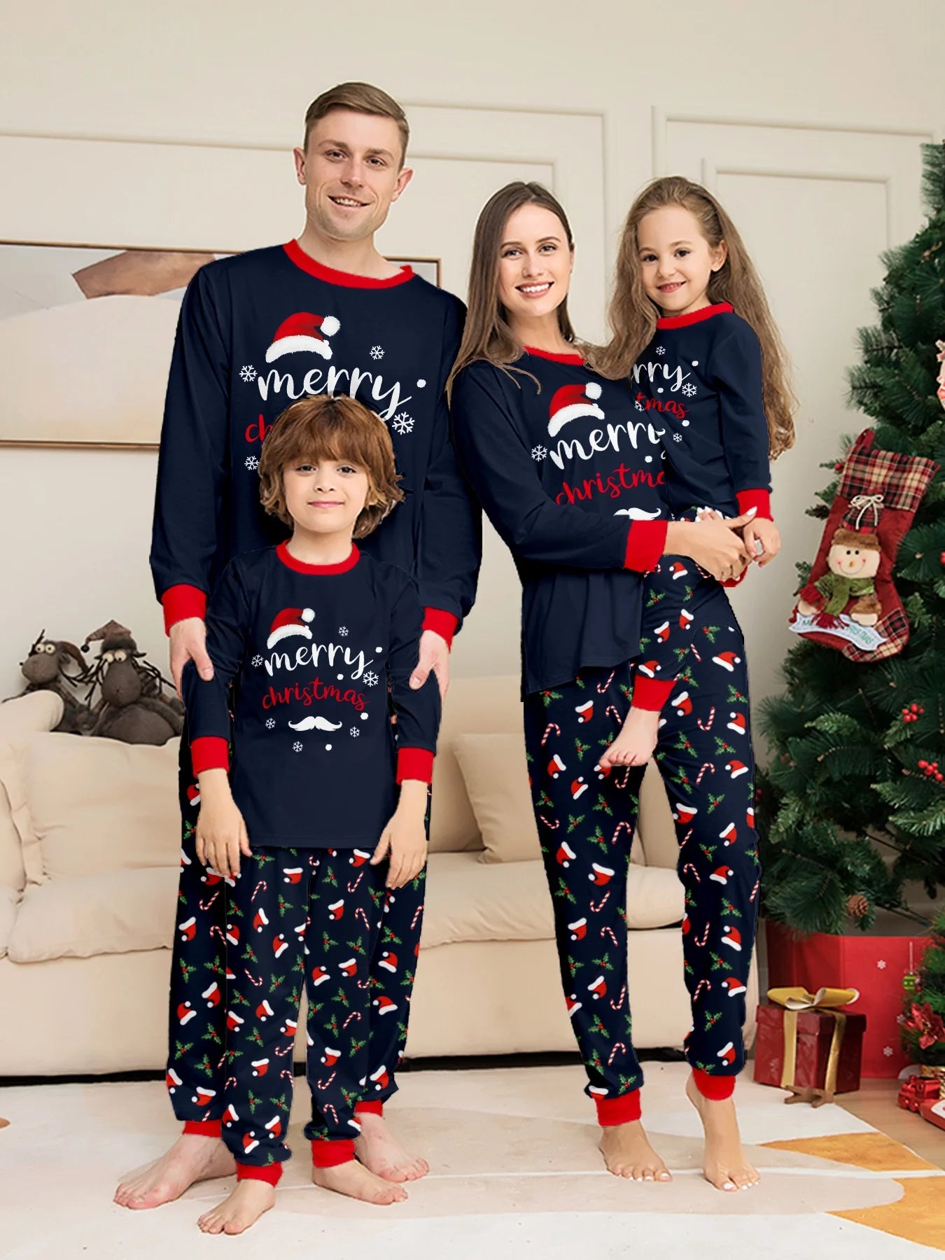 Matching Family Christmas Pajamas Set - Soft 2-Piece Sleepwear for Mom, Dad &amp; Kids, Limited Stock!
