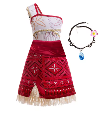 Girls Movie Moana 2 Dress Halloween Party Adventure Costume