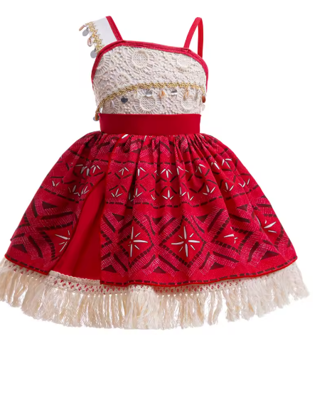 Girls Movie Moana 2 Dress Halloween Party Adventure Costume