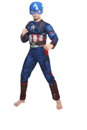 Captain America Muscle Costume Superhero Captain America Mus