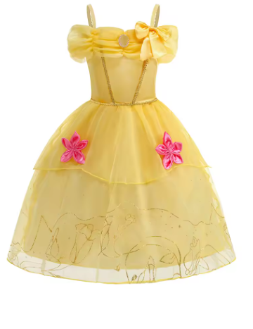Disney Princess Snow White Belle Girls Fancy Dress Costume Age 2-10