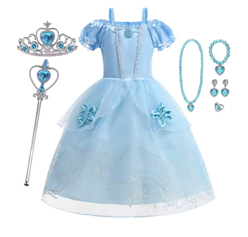 Disney Princess Snow White Belle Girls Fancy Dress Costume Age 2-10