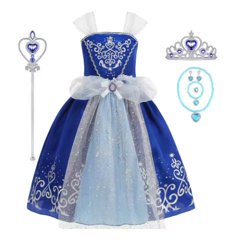Disney Princess Snow White Belle Girls Fancy Dress Costume Age 2-10