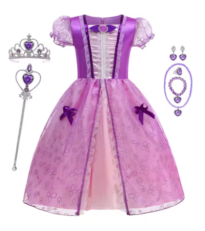Disney Princess Snow White Belle Girls Fancy Dress Costume Age 2-10