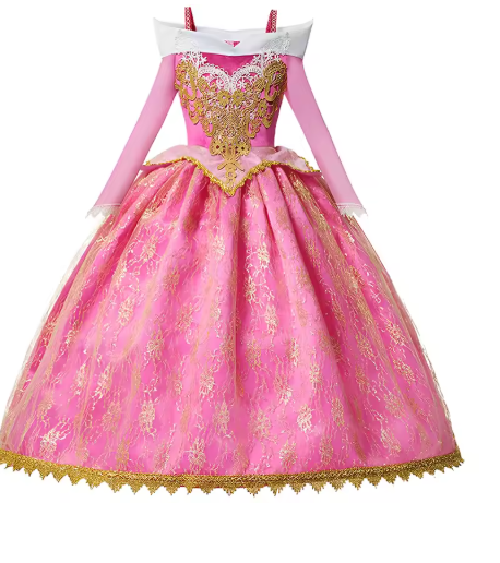 Girl Aurora Princess Dress Children Luxurious Cosplay Costum
