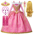 Girl Aurora Princess Dress Children Luxurious Cosplay Costum