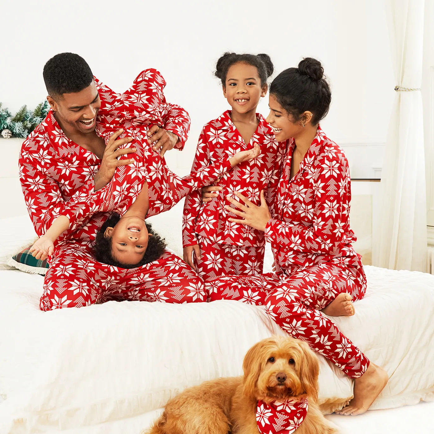 Christmas family matching snowflake pyjamas set | See:Saw Kids