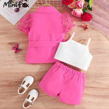 Load image into Gallery viewer, Kids Clothes Girls Blazer &amp;Shorts Sets