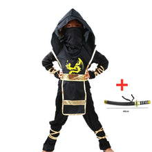 Load image into Gallery viewer, Black Ninja Costume Anime Ninja Set