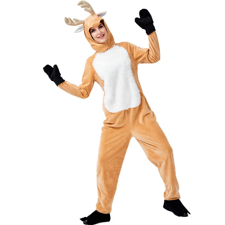 Parent-Child Christmas Reindeer Performance Costume