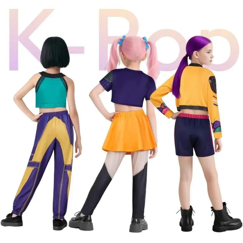K-Pop Mira Rumi Zoey Demon Hunters Cosplay Costume for Girl