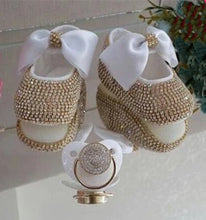 Load image into Gallery viewer, Luxury Baby Bottles &amp; Shoes Headband Set Keepsake