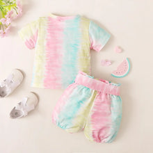 Load image into Gallery viewer, Tie Dye Shorts &amp; T-Shirt See:Saw Kids
