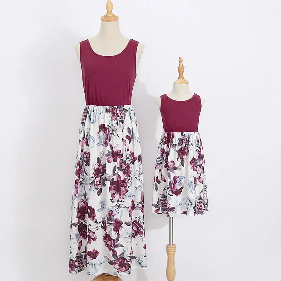 Wine Red Maxi Dress Mummy & Me See:Saw Kids
