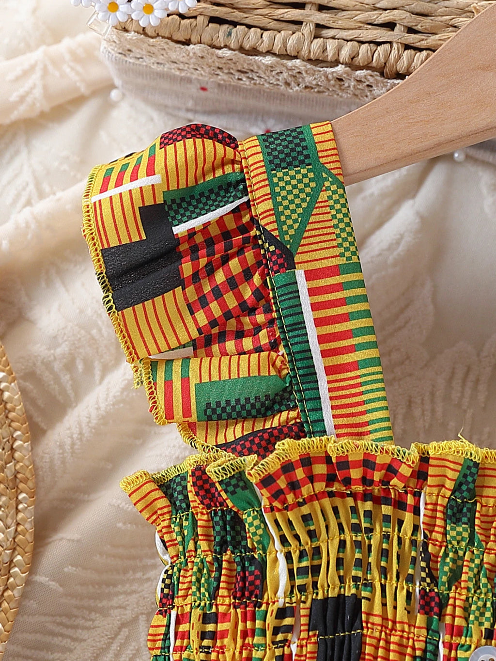 Girls' African Bohemian Dress, Ages 4–7