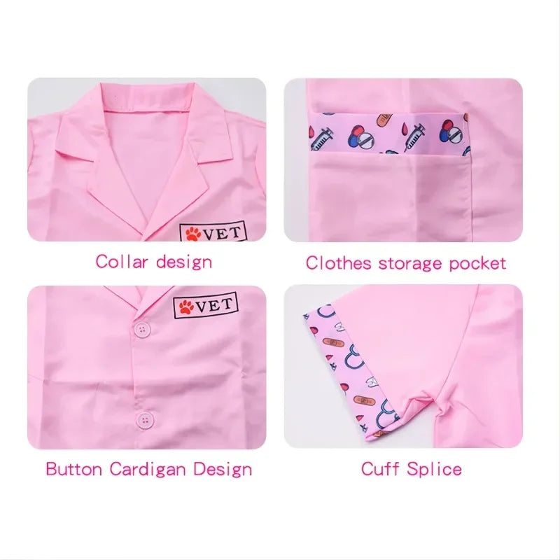 Vet Doctor Dress-Up Costume Set