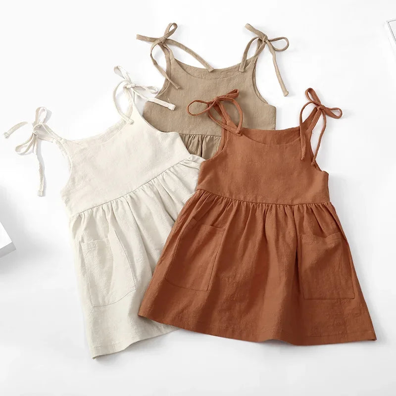 Sleeveless Cotton Sundress for Girls