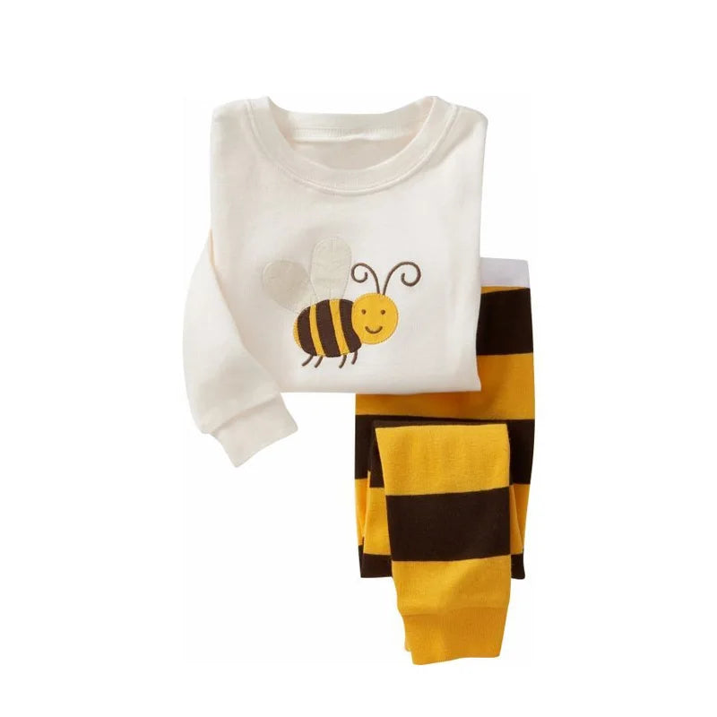 Cute Animal Embroidery Pyjamas Set