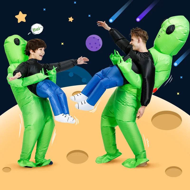 ET-Aliens Inflatable Costume Scary Monster Cosplay For Adult