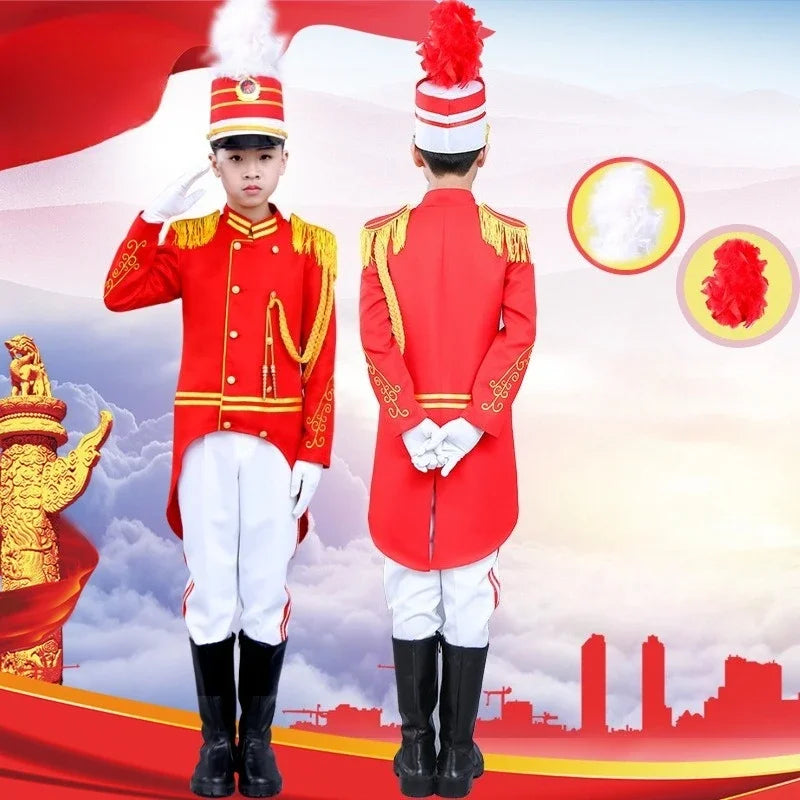 Halloween Kid Boy Girl Nutcracker Costume Drum and Trumpet T