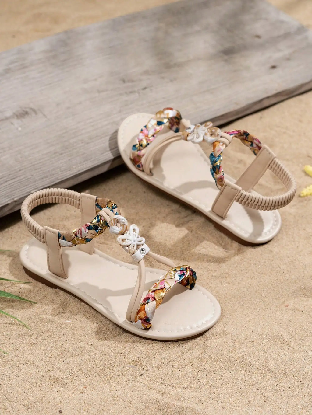 Children's Beach Sandal Retro Shoes Bright Diamond Sandal Co