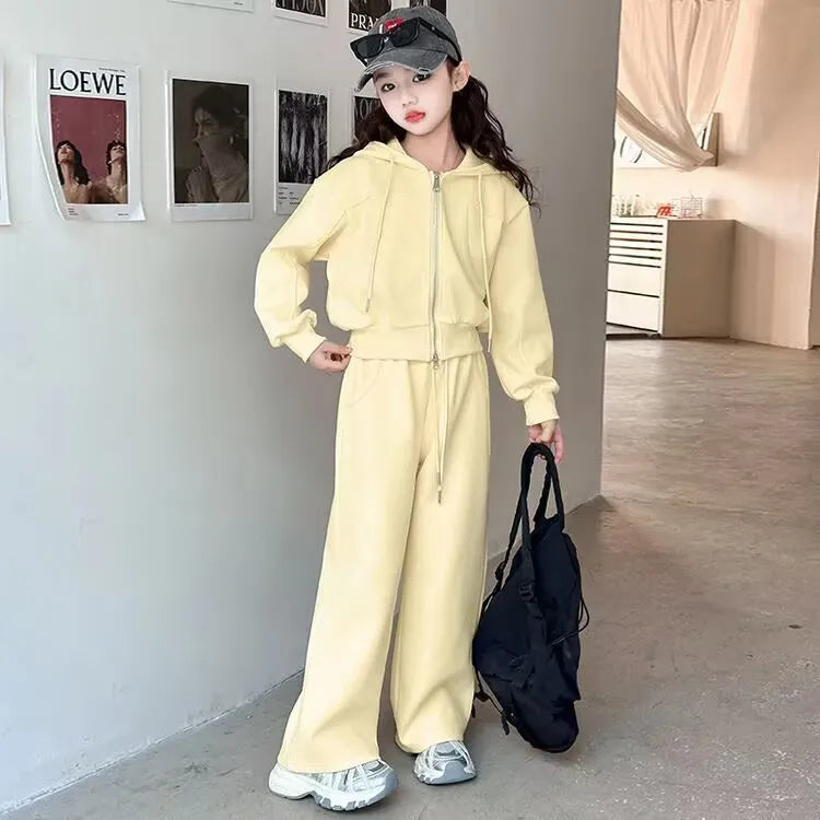 2026 Autumn Winter Girls Clothes Set Children Suit Teenager